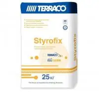 Клей для приклейки утеплителей TERRACO Styrofix EcoTherm, 25 кг