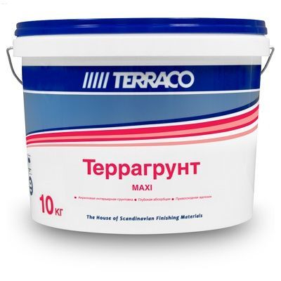 Грунт глубокого проникновения, для фасадных и внутренних работ TERRACO Terragrunt Maxi (Maxiprim), 18 кг