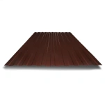 Профнастил С8 0,5 мм коричневый шоколад RAL 8017 1м